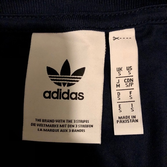 2/$25 Adidas Cotton Basic Embroidered Logo T-Shirt - Picture 4 of 4